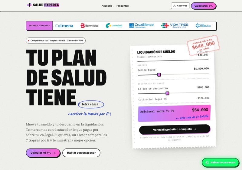 Salud Experta - captura de pantalla